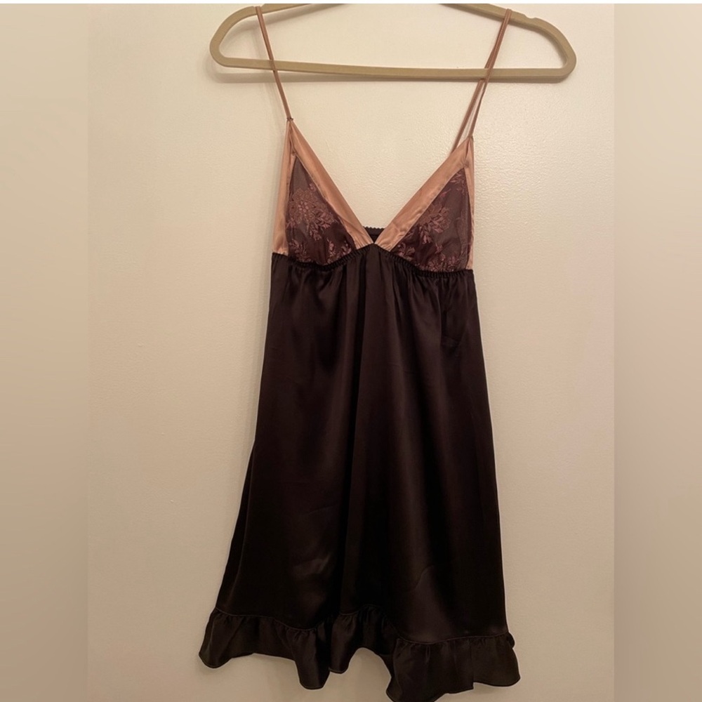 FleurT silk chemise, size L